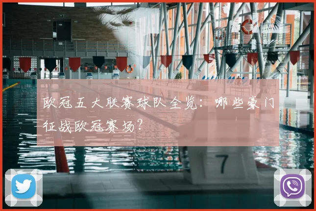 欧冠五大联赛球队全览:哪些豪门征战欧冠赛场?